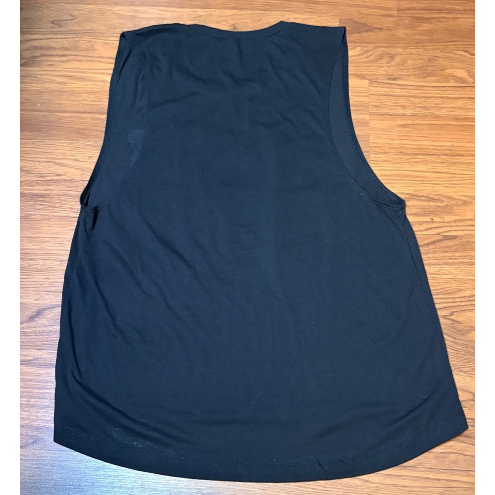 Next Level Muscle Tank Women XXL Black Good Swim Mom Graphic Smiley Retro Tee - Picture 3 of 5